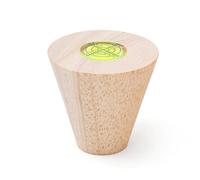 Aboiled Wooden Round Mouth Flat-Mouth Shaper Tool for Ceramic Cups Crafts Modeling Repair Clay Pot Making with Integrated Spirit Level