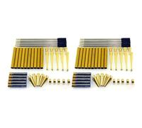 Aboiled Woodturning Fancy Slimline Pen Kit Set X 10, Gold Finish, Twist Mechanism