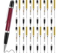 Aboiled Woodturning Pen Kit for Lathe Forging- 12-Pack Includes 7mm Slim Pens, Refills& Blanks, Ideal for DIY Crafts C