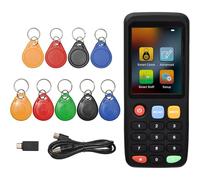 Aboiled X7 NFC RFID Card Copier Reader Writer Duplicator for Mulit Frequency Read and Writer Smart Card Programming 4 Pcs UID Keyfobs 5 Pcs 5577 Keyfobs