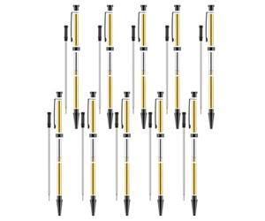 Aboiledy 10 Pcs Pen Kits for Wood Turning 7mm Slimline Pen Twist Kit with Refill Lathe Turning Supplies for DIY Friend Teacher Student Gifts of Office Classroom Supplies, Black