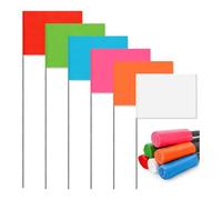 Aboiledy 120 Pcs 6 Color Marking Flags for Lawn, 15" x 4" x 5" Landscape Flgs, Irrigation Flags, Lawn Flags, Yard Garden Flag for Construction, Landscaping, Pet Training