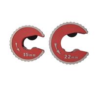 Aboiledy 2 Pcs 15mm & 22mm Copper Pipe Cutter, Aluminum Tube Cutter, Portable Pipe Cutter for Copper, Brass, PVC & Aluminum