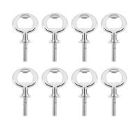 Aboiledy 8 Pieces Bottle Opener Kit Metal Bottle Opener DIY Craft Beer Bottle Opener Blank Bottle Opener