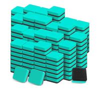 Aboiledy 96 Pack Dry Erase Erasers, Mini Magnetic Whiteboard Eraser, Grenn Square Eraser Chalkboard Cleansers with Thick Felt Pad for Classroom School Office