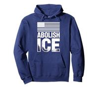 Abolish ICE Bold Typography American Protest Design Pullover Hoodie