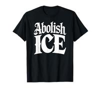 Abolish ICE Classic Blackletter Protest Typography T-Shirt