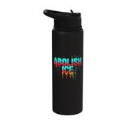 Abolish ICE | Colorful Protest Art - Vibrant Stainless Steel Insulated Water Bottle