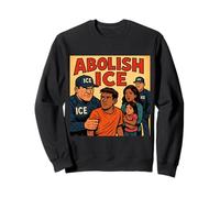 "ABOLISH ICE" Comic-Style Protest Graphic Sweatshirt