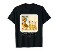 Abolish ICE Duck March Storybook Design T-Shirt