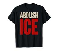 Abolish ICE Minimalist Protest Typography Design T-Shirt