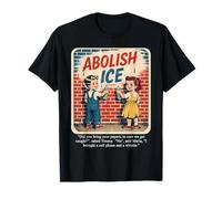 Abolish ICE Political Satire Vintage Poster Artwork T-Shirt