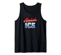 Abolish ICE Protest Statement Bold Political Text Tank Top
