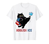 Abolish ICE Retro Anti ICE Black Cat Activist Protest T-Shirt