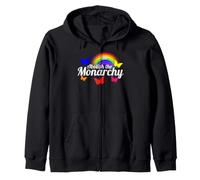Abolish The Monarchy Anti Colonialism Zip Hoodie