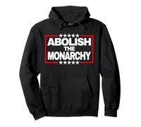 Abolish The Monarchy Bold Stars Statement Pullover Hoodie