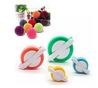 Abomoy Pom Pom Maker,Pompom Makers Handmade Pom Pom Tool Making Christmas Toy Crafts Set DIY Fluff Ball Bobble Weaver Needle Knitting Wool