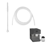 Abonda 2 Milk Tube, Automatic Coffee Machine Silicone Replacement Pipe, Milk Hoses with Milk Hose Cleaning Brushes Coffee Machine Attachments