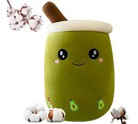 Abonda Bubble Tea Plush Pillow, Cute Plush Milk Tea Stuffed Teacup Pillow, Stuffed Toy Milk Tea Cup Plush Pillow Bubble Plushie Super Soft Hugging Plush for Kids Girls