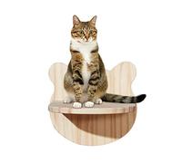 Abonda Cat Wall Steps, Solid Wood Kitten Climbing Stairs, Puss Perches Furniture for Wall Kittens Hammock Wall Mount Resting Playing
