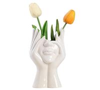 Abonda Ceramics Statue Flower Vase, Face Vase, Female Body Vase Modern Style, Face Pots Bust Head Shaped for Decoration