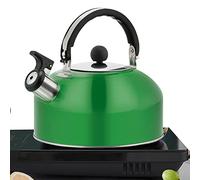 Abonda Whistling Kettle Teapot, 1.8L Stainless Steel Whistling Camping Bottle Lightweight Pot for Trips, Hiking, Cooking, Ergonomic Handle Teapot for Home, Restaurant