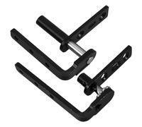 ABOOFAN 1 Pair Black Stainless Steel Self Closing Door Hinges for Interior Kitchen Doors Concealed Installation with Rust Resistance Suitable for Swinging Cafe