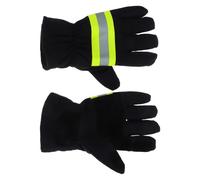ABOOFAN 1 Pair Flame Resistant Firefighter Gloves High Temperature Protective Gear for Emergency Situations Flexible Dexterous Design for Safe Handling Essential for Rescue Teams and
