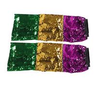 ABOOFAN 1 Pair Sequin Leg Sleeves for Party and Dance Performance, Lightweight Polyester Glitter Leg Covers with Shiny Plastic Sequins, Festive Mardi Gras Carnival Accessories to Boost