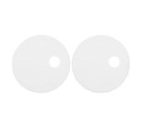 ABOOFAN 1 Pair White Plastic Toilet Seat Screw Bolt Covers Replacement Parts with Easy Installation and Hidden Solution for Bathroom and Home Use, Round Decorative Lid Caps