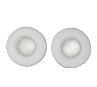 ABOOFAN 1 Pair White round Headphone Covers Replacement Ear Pads Made of Protein Leather to Decrease Noise and Replace Old or Broken Ear Cushions for Universal Headphones