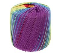 ABOOFAN 1 Roll Cotton Lace Yarn Super Soft Fingering Weight for Knitting Craft Gradient Multi Thread Suitable for Making Blankets and Costumes