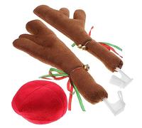 ABOOFAN 1 Set Reindeer Car Antlers Durable Christmas Vehicle Decorations for Cars Suvs Trucks Unique Chic Auto Holiday Decor with Excellent Craftsmanship