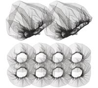 ABOOFAN 10 Pcs Mesh Wig Caps for Women Hairnets Breathable Fabric Hair Nets with Fine Texture and Flexible Fit, for Party or Home Use