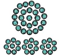 ABOOFAN 100 Pcs Gems Charms Glass 12 Patterns Design Decorative Charms for Jewelry Making DIY Pendant Keyring