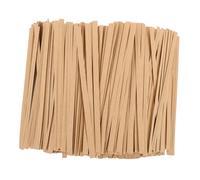 ABOOFAN 1000pcs Kraft Paper Twist Ties for Food Bags Writable Bread Bag Ties with Wire Inside Reusable Pastry and Candy Packaging Easy Labeling for Bakery and Sandwich Use