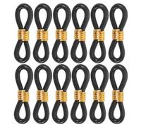 ABOOFAN 100pcs Adjustable Chicken Leg Bands Black Rubber and Metal Splay Leg Hobble Brace for Corrective Support Easy to Use Poultry Bands for Ducks and Chicks