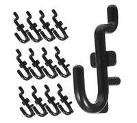 ABOOFAN 100pcs Black Plastic Pegboard Hooks for Garage and Home Organizer Wall Mount Tool Hangers for Kitchen Workshop Fit for Various Pegboards Easy Installation Storage