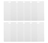 ABOOFAN 100pcs Blank Plastic Tag Blank PVC Name Card White 86mm X 54mm Hard to Rip Wear-Resistant Ink Leak-Proof for Place Name Cards and Baking DIY Art Crafts Supplies