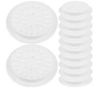 ABOOFAN 100pcs Disposable Flower-Shaped Eyelash Glue Pallets PVC False Eyelashes Tray Lash Adhesive Station for Extension Grafting and Beauty Application