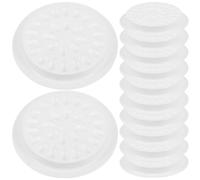 ABOOFAN 100pcs Lash Glue Tray False Lash Glue Palette Flower-shaped Pvc White Spill Prevention for False Eyelash Salon Use