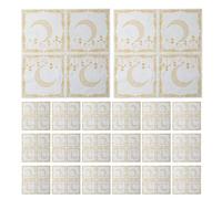 ABOOFAN 100Pcs Moon Print Disposable Party Napkins Paper Serviettes for Eid Mubarak Ramadan Engagement Wedding Tableware