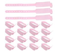 ABOOFAN 100PCS Pink Hospital Identification Wristbands for Adults, Disposable Medical Patient ID Bracelets, Safety Admission Bands for Healthcare and Event Use