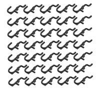 ABOOFAN 100pcs Plastic Pegboard Hooks for Garage and Kitchen Heavy-Duty Tool Hangers for Workbench Accessories Quick-Adjust Wall Mount Organizer for Efficient Storage and Display