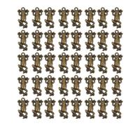 ABOOFAN 100pcs Vintage Copper Frog-shape Pendant Charms for DIY Keychains, Frog Key Ring Hangings for Crafting and Jewelry Making in Arts Crafts