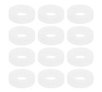 ABOOFAN 100pcs White Drum Washers Drum Set Pads Plastic Clutch Gaskets Kit Accessories Non-slip Percussion Instrument Parts for Jazz and Rock