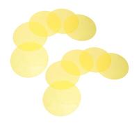 ABOOFAN 10pcs 15cm round Yellow Light Correction Gel Filter Sheets Self-adhesive Plastic Film for Warm Ambient Lighting and Photography Lamp Shade Decor