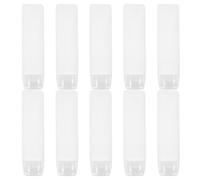 ABOOFAN 10Pcs 30Ml Soft Plastic Refillable Travel Squeeze Bottles with Flip Cap for Lotion Shampoo Toiletries, Portable Mini Empty Travel Liquid Dispensers for Cosmetics and Makeup
