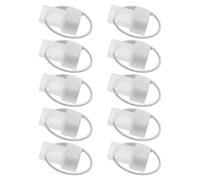 ABOOFAN 10pcs Balloon Table Weights with Magnetic Base, Portable and Stable Balloon Anchors for Outdoor Events and Weddings, White Circle Design, Maximum Hold Weight 600g