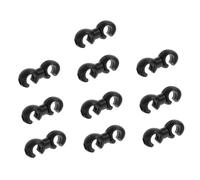 ABOOFAN 10PCS Bike Cable Clasps S-hook Clips for Brake and Shift Cables Wire Buckles for Mountain and Road Bicycle Easy Install Cycling Accessories